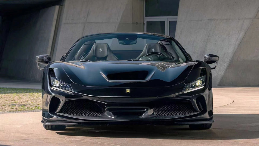 2019-2024 Ferrari F8 NVT Style Autoclave Carbon Fiber Hood Vents