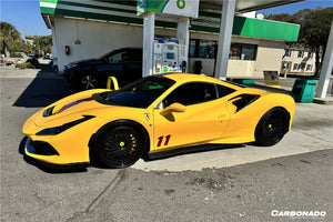 2015-2024 Ferrari 488 GTB Spider And F8 MSY Style Carbon Fiber Side Air Intake Flaps