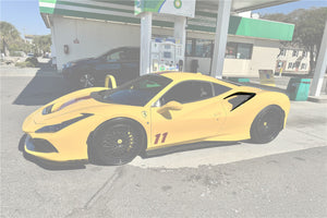 2015-2024 Ferrari 488 GTB Spider And F8 MSY Style Carbon Fiber Side Air Intake Flaps