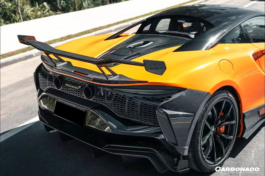 2023-UP McLaren Artura Coupe | Spider AM Style Autoclave Carbon Fiber Rear Bumper Side Panels