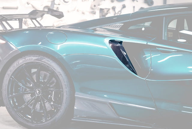 2023-UP McLaren Artura Coupe | Spider AM Style Autoclave Carbon Fiber Quarter Panel Side Scoops