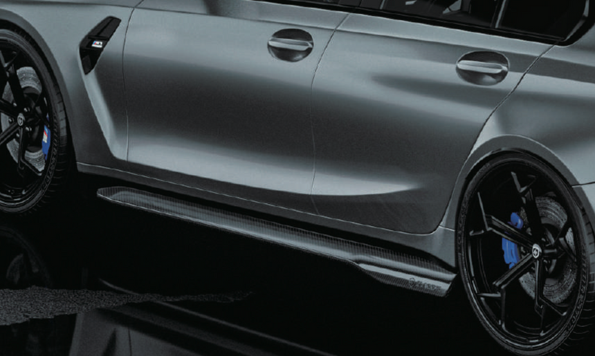 BMW M3 - G80 Dry Carbon Fiber Side Skirts - Zacoe