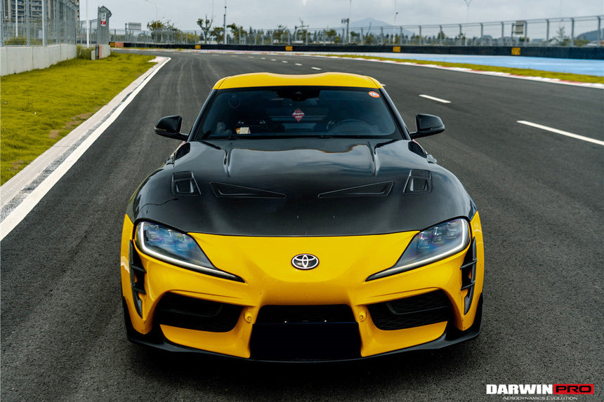 2019-UP Toyota GR Supra (J29/DB) A90 A91 BKSS Style Carbon Fiber Front Bumper Vents