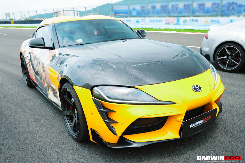 2019-UP Toyota GR Supra (J29/DB) A90 A91 BKSS Style Carbon Fiber Front Bumper Vents
