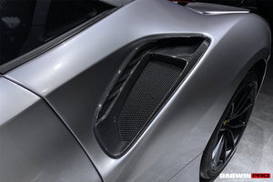 2015-2020 Ferrari 488 GTB | Spider Pista Style Carbon Fiber Quarter Panel Side Scoops