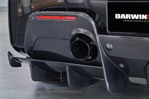 2015-2020 Ferrari 488 Spider Pista Style Carbon Fiber Rear Bumper And Wing