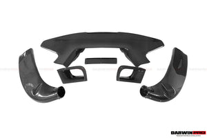 2015-2020 Ferrari 488 GTB Pista Style Carbon Fiber Rear Bumper And Wing