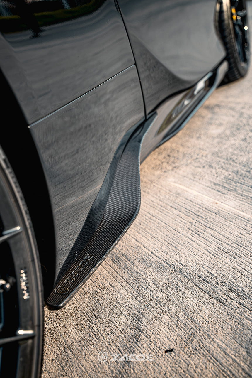 Dry Carbon Fiber Ferrari SF90 Stradale Side Skirts - Zacoe