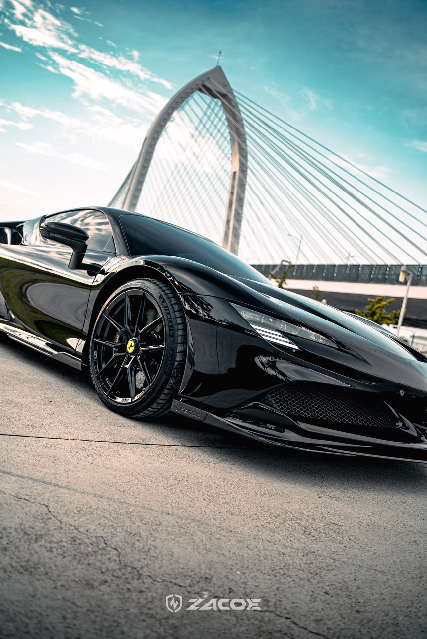 Dry Carbon Fiber SF90 Stradale Front Lip - Zacoe