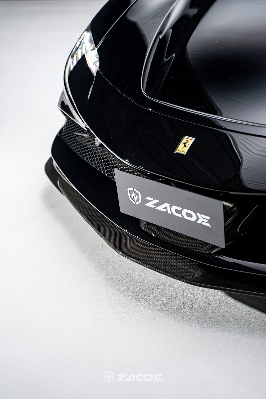 Dry Carbon Fiber SF90 Stradale Front Lip - Zacoe