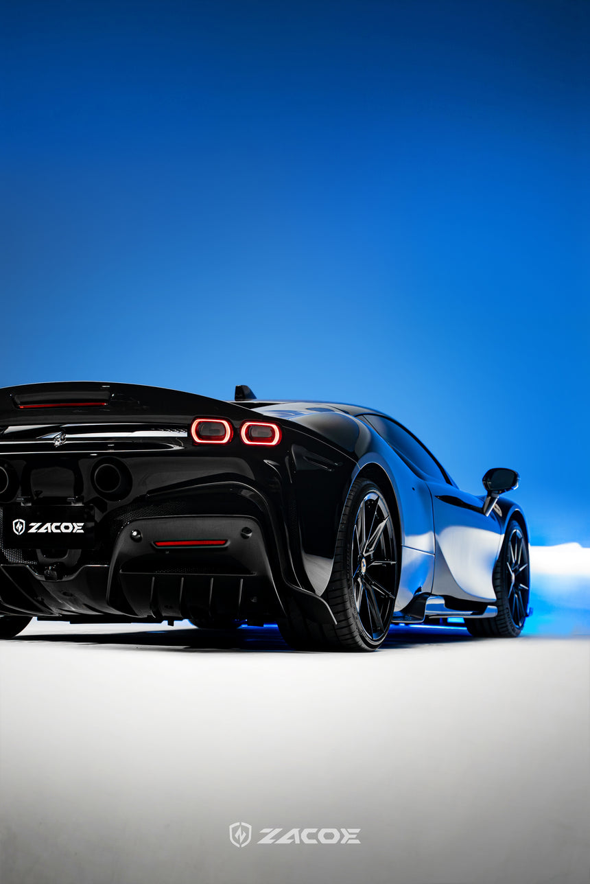 Dry Carbon Fiber Ferrari SF90 Stradale Rear Diffuser - Zacoe