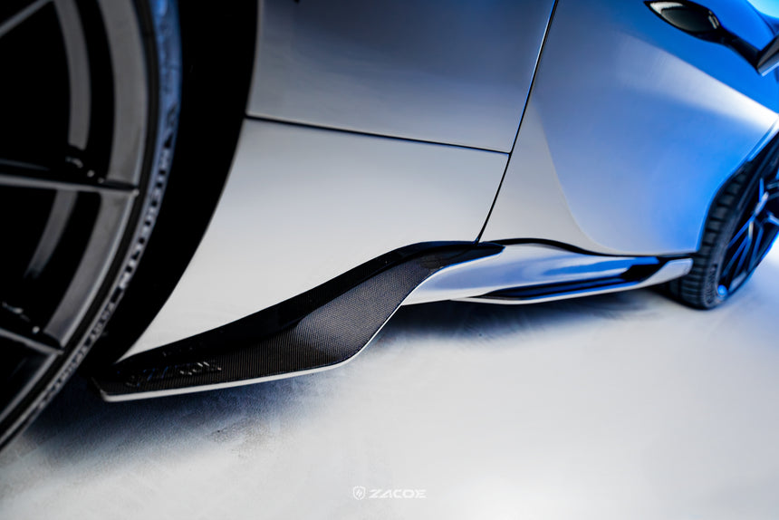 Dry Carbon Fiber Ferrari SF90 Stradale Side Skirts - Zacoe