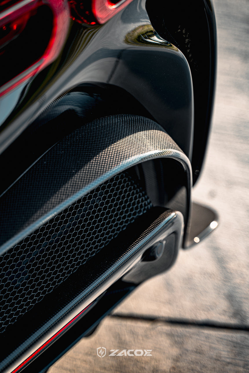 Dry Carbon Fiber Ferrari SF90 Stradale Rear Diffuser - Zacoe