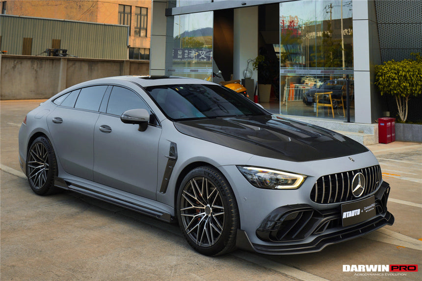 2019-2024 Mercedes Benz AMG GT50 GT53 GT43 4Door Coupe X290 IMP Performance Carbon Fiber Front Bumper Vent Trims