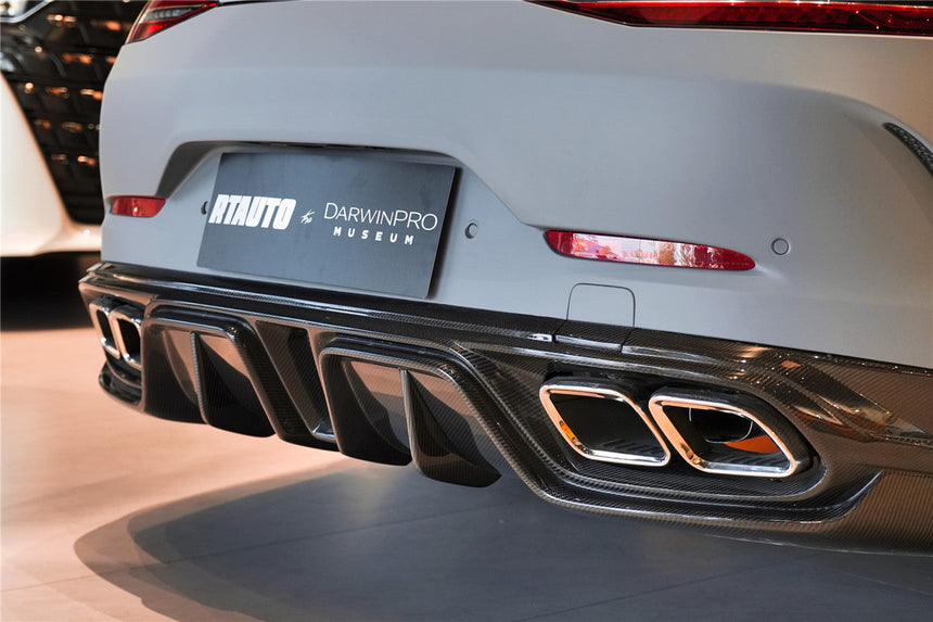 2019-2024 Mercedes Benz AMG GT50 GT53 GT43 4Door Coupe X290 IMP Performance Rear Diffuser With Exhaust tips