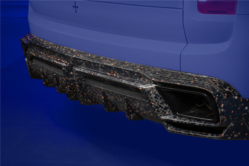 2018-2024 Rolls-Royce Cullinan BKSS Style Carbon Fiber Rear Lip Diffuser