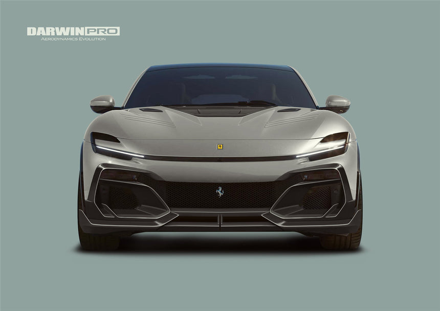 2023-UP Ferrari Purosangue F175 Carbon Fiber Front Lip DarwinPRO iMP Design