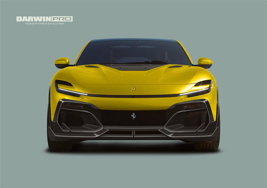 2023-UP Ferrari Purosangue F175 Carbon Fiber Front Lip DarwinPRO iMP Design