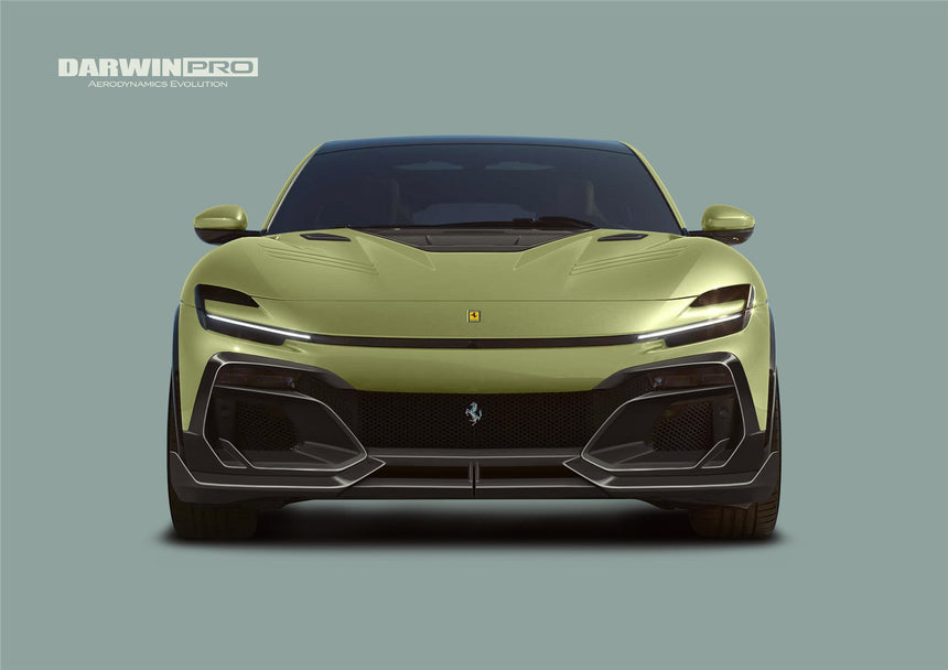 2023-UP Ferrari Purosangue F175 Carbon Fiber Front Lip DarwinPRO iMP Design