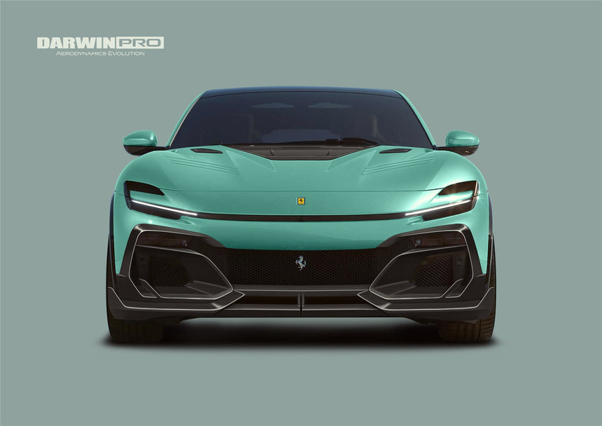 2023-UP Ferrari Purosangue F175 Carbon Fiber Front Lip DarwinPRO iMP Design