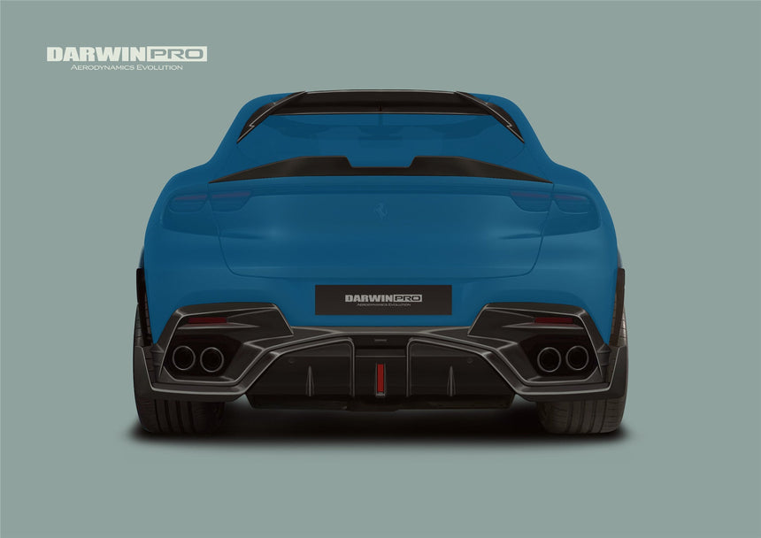 2023-UP Ferrari Purosangue F175 Carbon Fiber Rear Diffuser DarwinPRO iMP Design