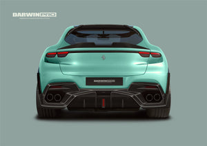 2023-UP Ferrari Purosangue F175 Carbon Fiber Rear Diffuser DarwinPRO iMP Design