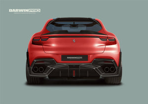 2023-UP Ferrari Purosangue F175 Carbon Fiber Trunk Spoiler DarwinPRO iMP Design Ver.2