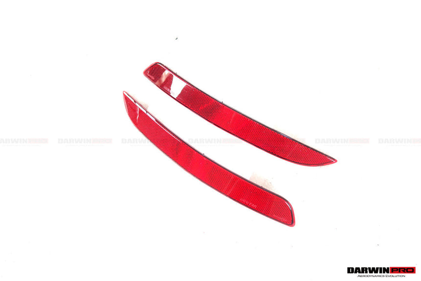2019-2023 Porsche 911 992 Carrera & S & 4 & 4S & Targa & Cabriolet GT3 Style Rear Bumper Red Reflector Panels 