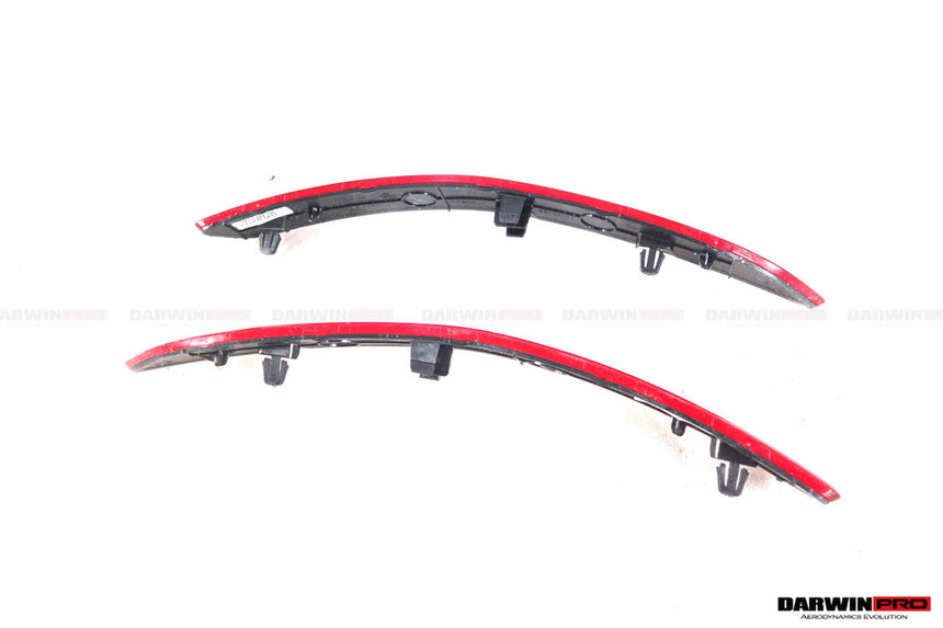 2019-2023 Porsche 911 992 Carrera & S & 4 & 4S & Targa & Cabriolet GT3 Style Rear Bumper Red Reflector Panels 
