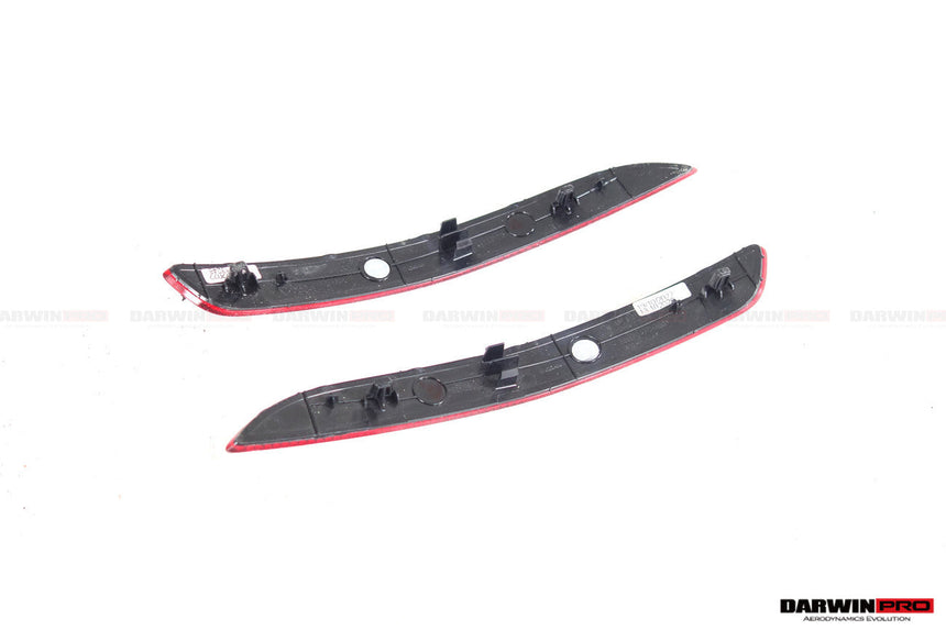 2019-2023 Porsche 911 992 Carrera & S & 4 & 4S & Targa & Cabriolet GT3 Style Rear Bumper Red Reflector Panels 