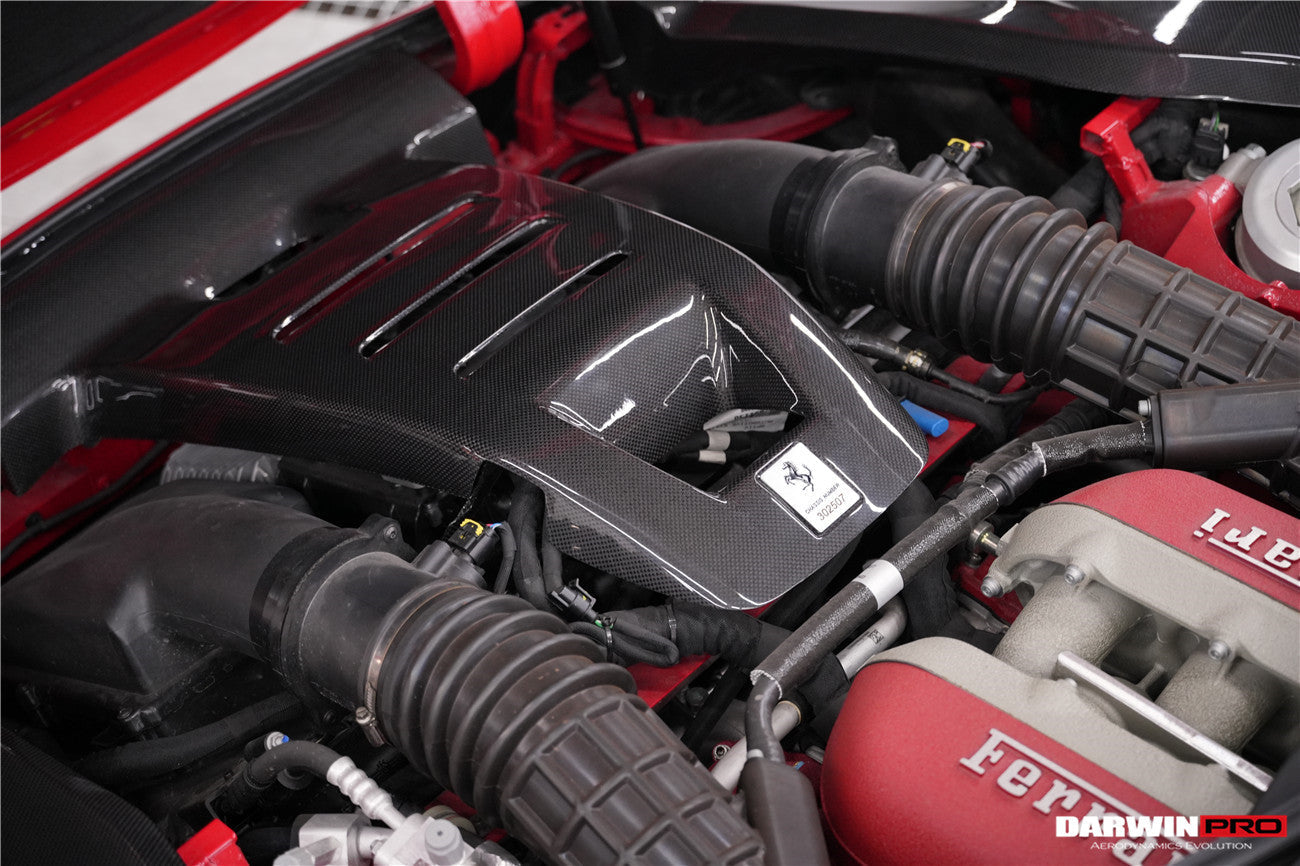DarwinPRO 2023-UP Ferrari Purosangue FUV Type F175 OEM Style Dry Carbon Fiber Inner Center Engine Cover