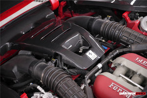 DarwinPRO 2023-UP Ferrari Purosangue FUV Type F175 OEM Style Dry Carbon Fiber Inner Center Engine Cover