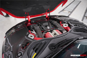 DarwinPRO 2023-UP Ferrari Purosangue FUV Type F175 OEM Style Dry Carbon Fiber Inner Engine Cover (1PCS)