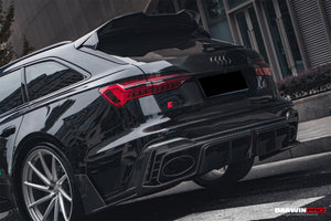 2019-UP Audi RS6 Avant C8 RS7 C8 Quattro Carbon Fiber Rear Diffuser DarwinPRO (iMP Design)