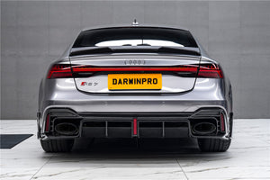2019-UP Audi RS6 Avant C8 RS7 C8 Quattro Carbon Fiber Rear Diffuser DarwinPRO (iMP Design)