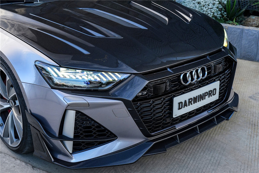 DarwinPRO 2019-UP Audi RS6 C8 Avant & RS7 C8 Quattro IMP Performance Front Bumper Grille Cover
