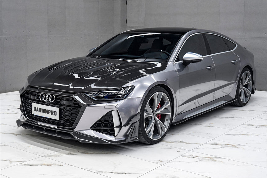 DarwinPRO 2019-UP Audi RS6 Avant C8 & RS7 C8 Quattro IMP Performance Ver.2 Side Skirts Under Board