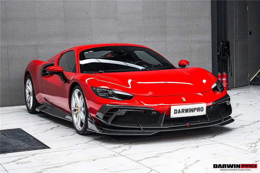 DarwinPRO 2022-2026 Ferrari 296 GTB & GTS Type F171 iMP Style Carbon Fiber Full Kit (For Surround View Camera System Bumper Only)