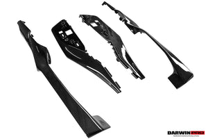 2022-2026 Ferrari 296 GTB GTS (Type F171) OE Style Dry Carbon Fiber Center Control Surround Panel Front End
