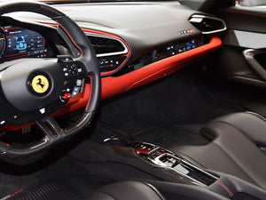 2022-2026 Ferrari 296 GTB GTS (Type F171) OE Style Dry Carbon Fiber Center Control Surround Panel Front End