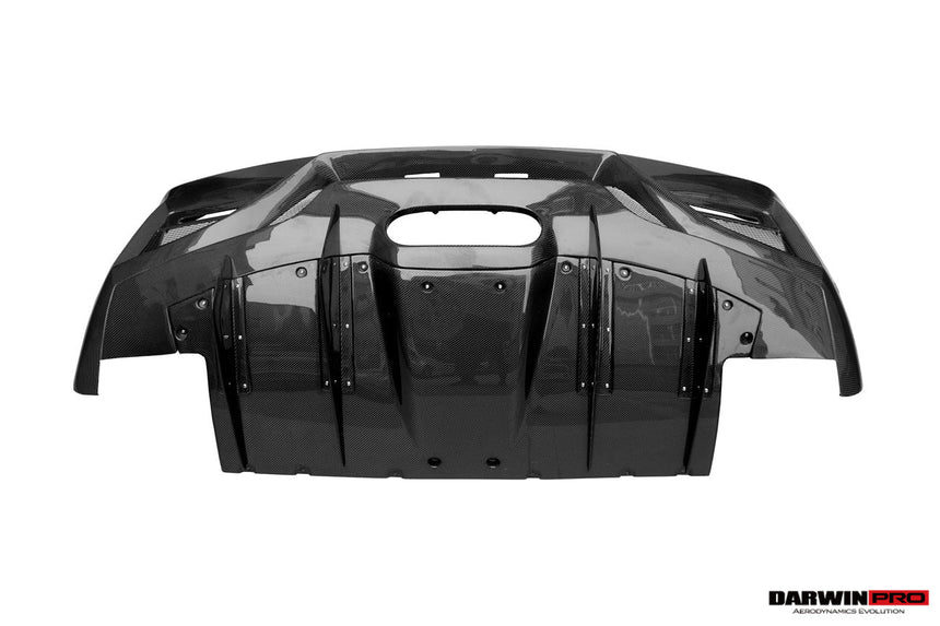 2010-2015 Ferrari 458 Italia Partial Carbon Fiber Rear Bumper And Fiber Trunk With Tail Light Cover DarwinPRO (BKSS Design)