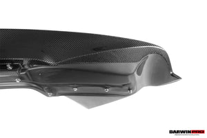 2010-2015 Ferrari 458 Italia Partial Carbon Fiber Rear Bumper And Fiber Trunk With Tail Light Cover DarwinPRO (BKSS Design)