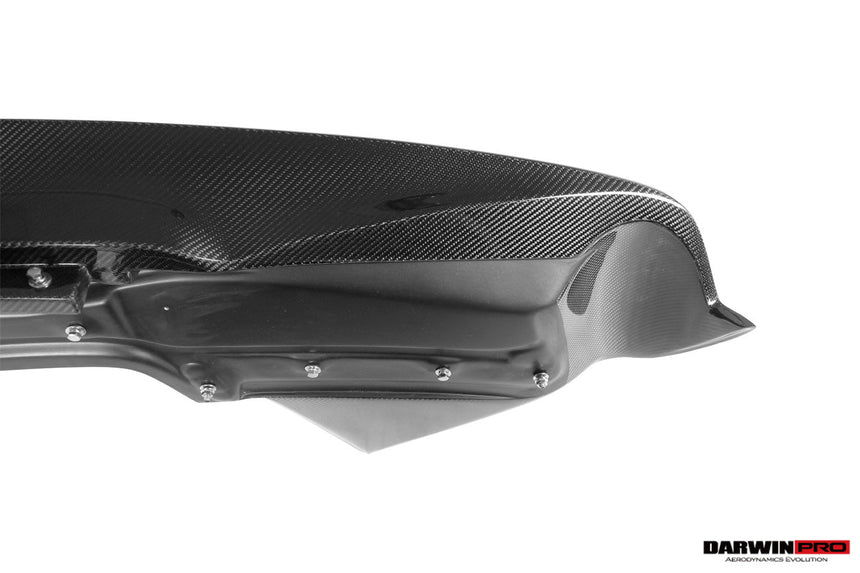 2010-2015 Ferrari 458 Italia Partial Carbon Fiber Rear Bumper And Fiber Trunk With Tail Light Cover DarwinPRO (BKSS Design)