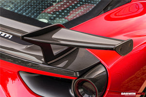2015-2020 Ferrari 488 GTB Partial Carbon Fiber Wing With Base DarwinPRO (SF90XX Style)