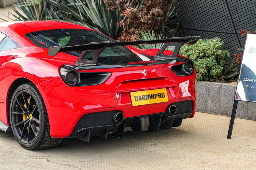 2015-2020 Ferrari 488 GTB Carbon Fiber Wing DarwinPRO (SF90XX Style)