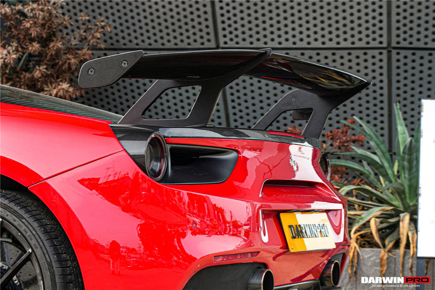 2015-2020 Ferrari 488 GTB Carbon Fiber Wing DarwinPRO (SF90XX Style)