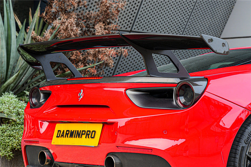 2015-2020 Ferrari 488 GTB Carbon Fiber Wing DarwinPRO (SF90XX Style)