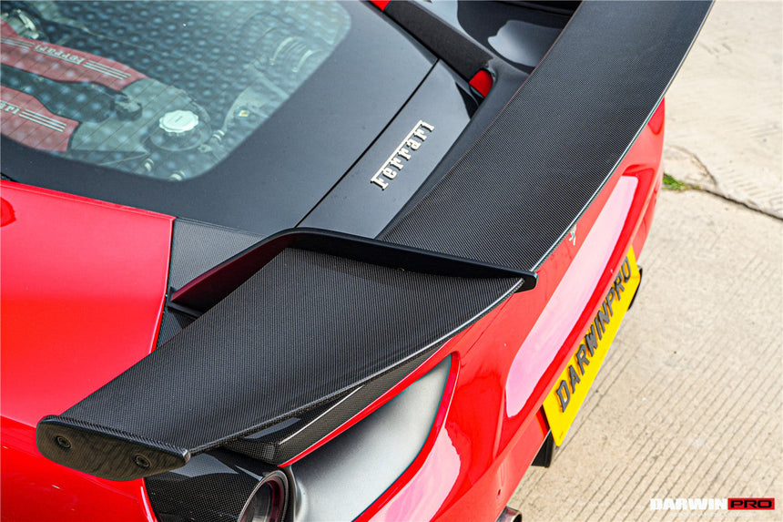 2015-2020 Ferrari 488 GTB Carbon Fiber Wing DarwinPRO (SF90XX Style)
