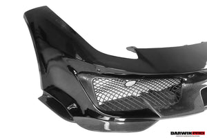 2015-2020 Ferrari 488 GTB | Spider Partial Carbon Fiber Front Bumper Set with Hood - DarwinPRO Pista Design