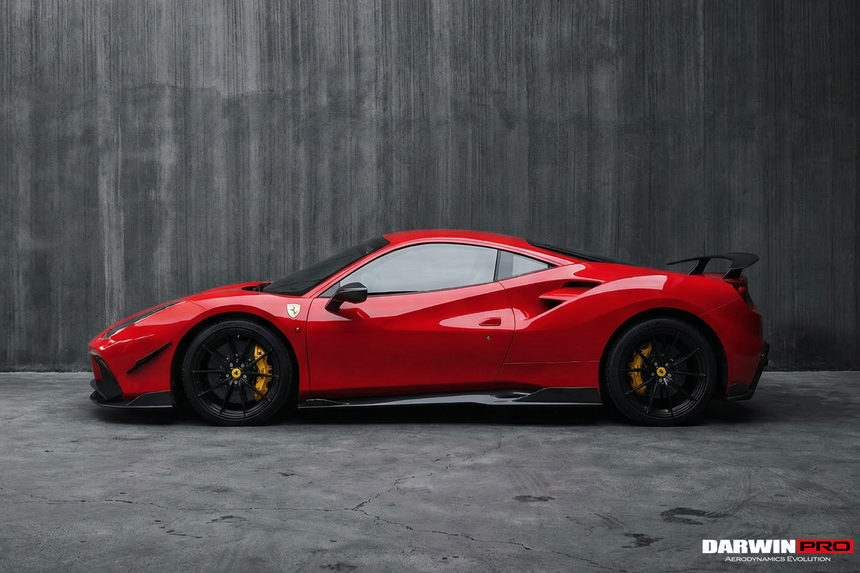 2015-2020 Ferrari 488 GTB & Spider iMP-Performance Carbon Fiber Front Bumper Canards